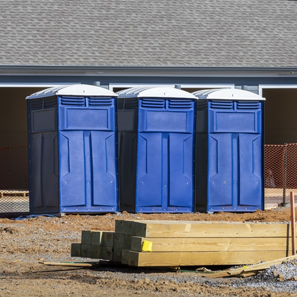 is there a specific order in which to place multiple portable toilets in Willow Creek